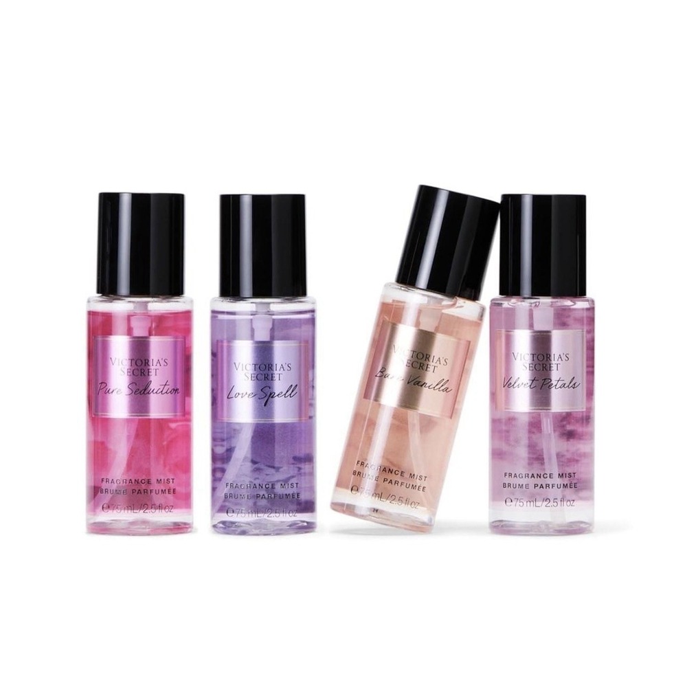Victoria's Secret Mist Love Spell, Pure Seduction, Bare Vanilla, Velvet Petals 4